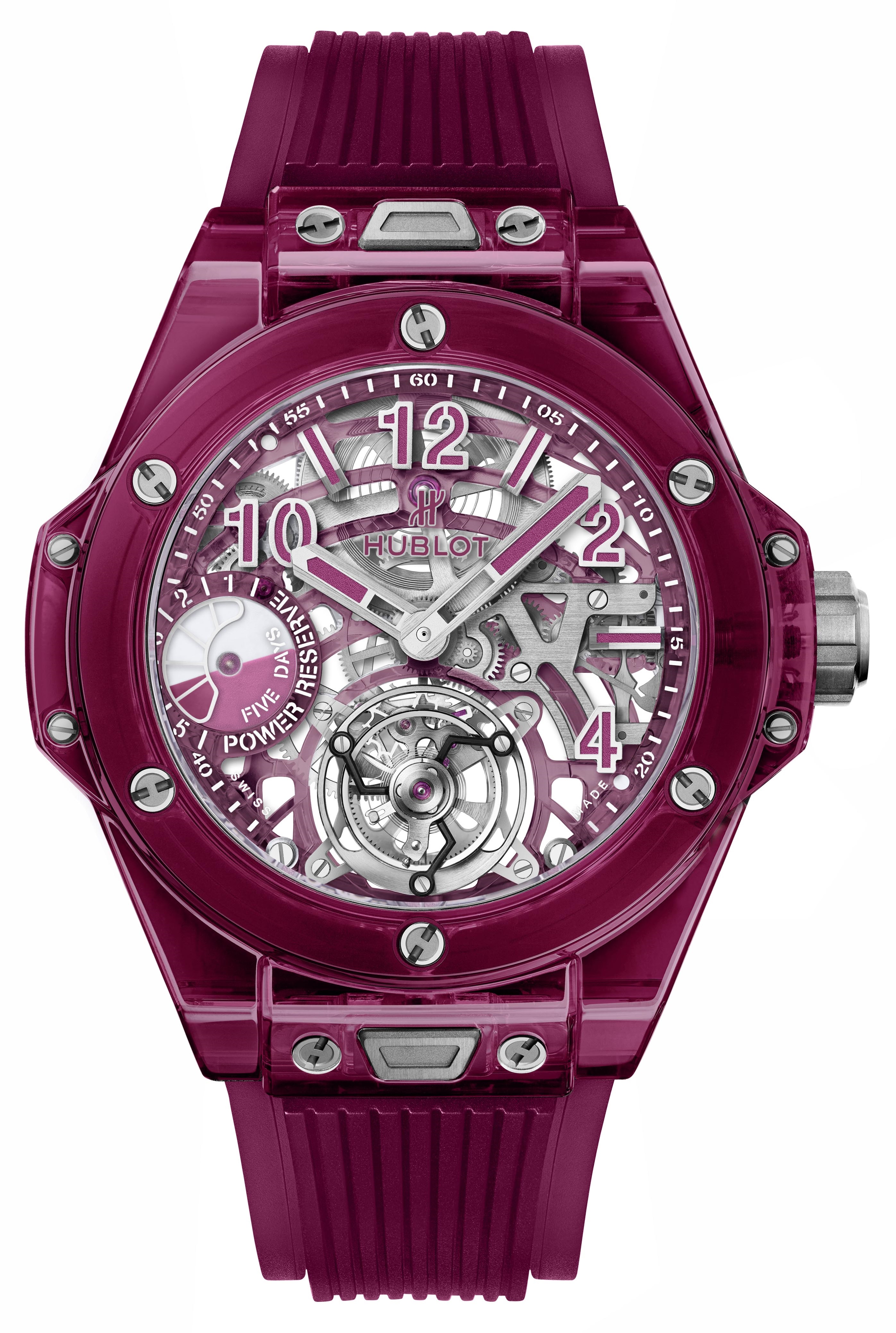 BIG BANG TOURBILLON <br> POWER RESERVE 5 DAYS RED SAPPHIRE