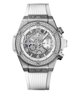 BIG BANG UNICO 钛金白色镶钻