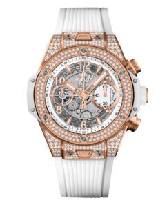 BIG BANG UNICO KING GOLD WHITE PAVÉ 42MM