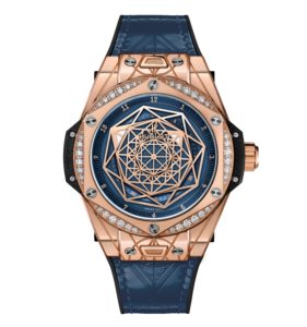 BIG BANG 一键式SANG BLEU刺青王金蓝色镶钻