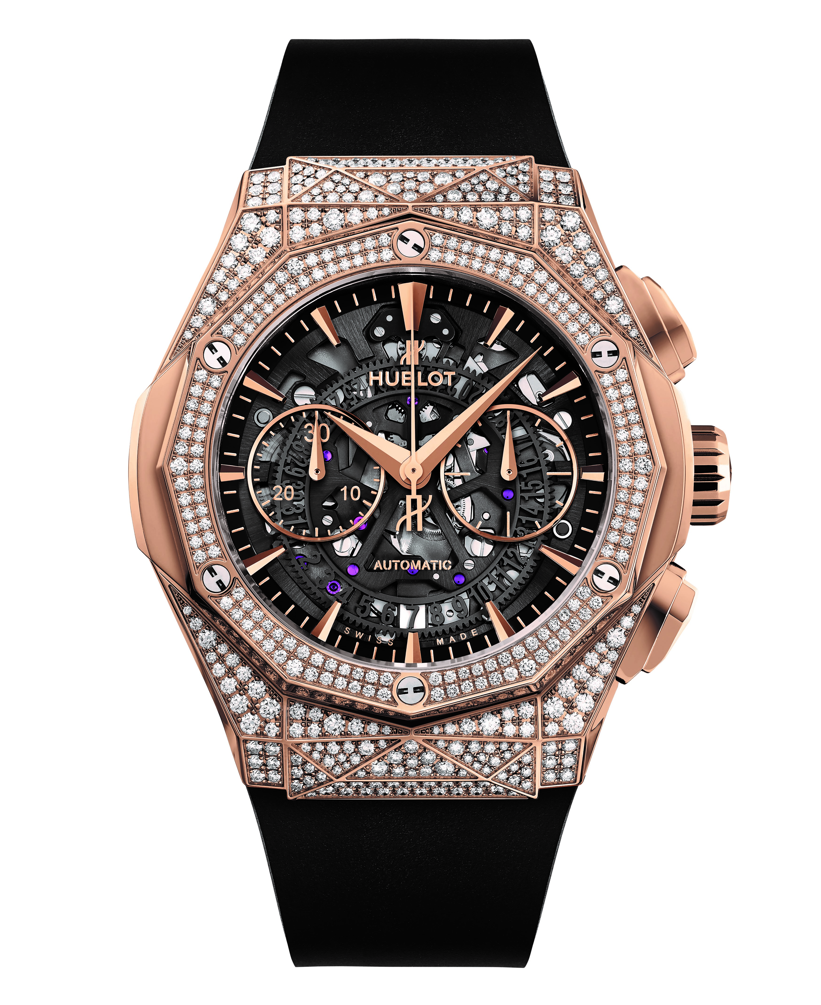 CLASSIC FUSION <br> AEROFUSION CHRONOGRAPH ORLINSKI KING GOLD PAVÉ