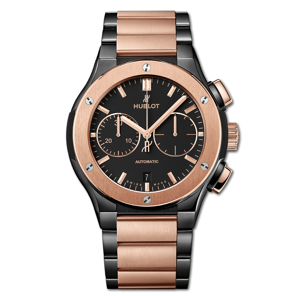 CLASSIC FUSION CHRONOGRAPH CERAMIC KING GOLD BRACELET