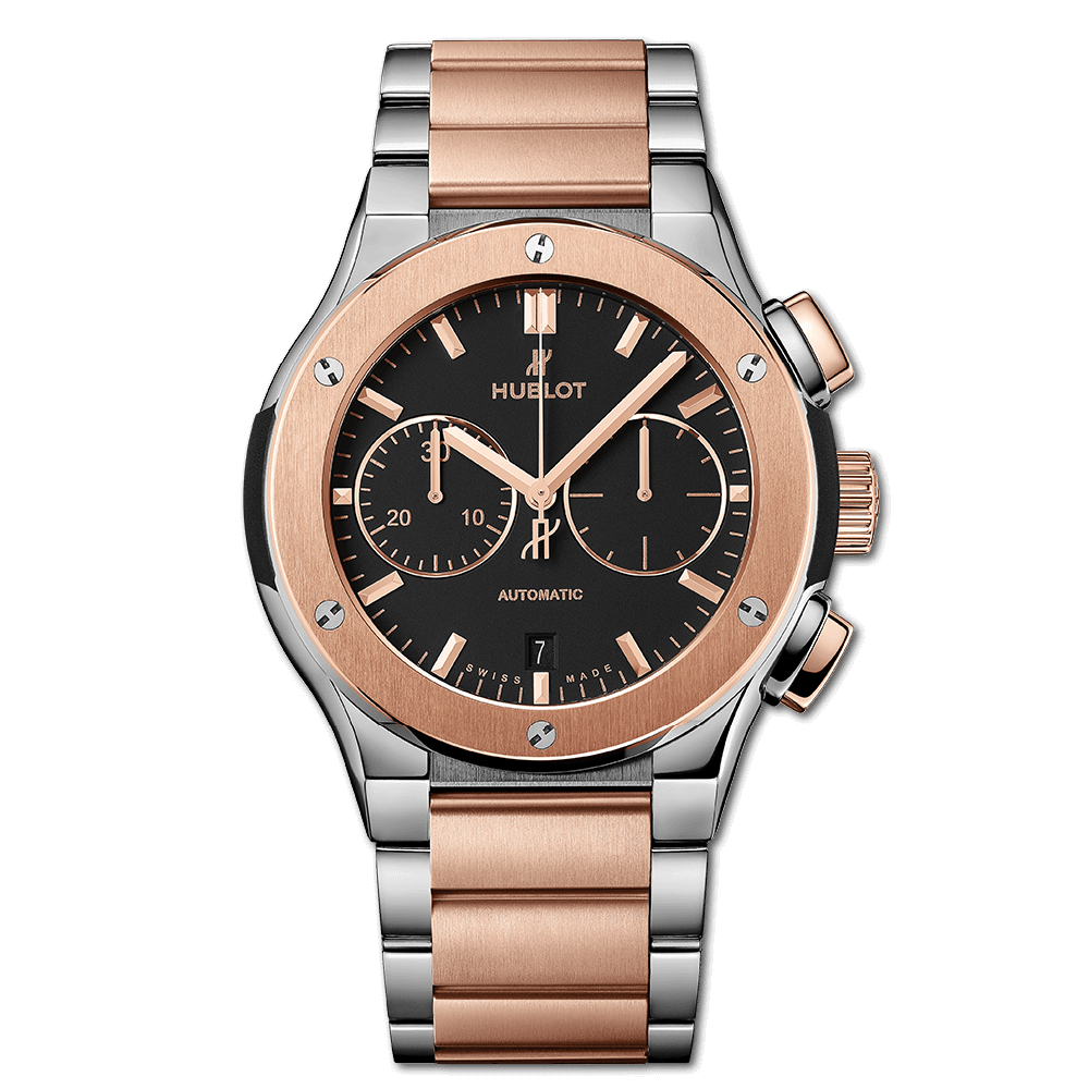 CLASSIC FUSION CHRONOGRAPH TITANIUM KING GOLD BRACELET