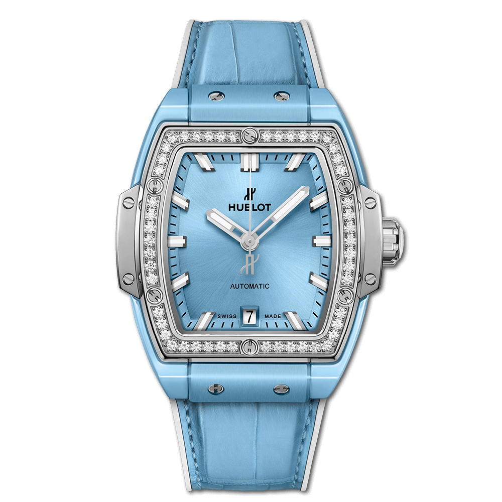 SPIRIT OF BIG BANG LIGHT BLUE CERAMIC TITANIUM DIAMONDS