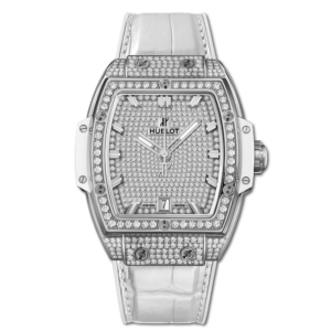 SPIRIT OF BIG BANG TITANIUM WHITE FULL PAVE