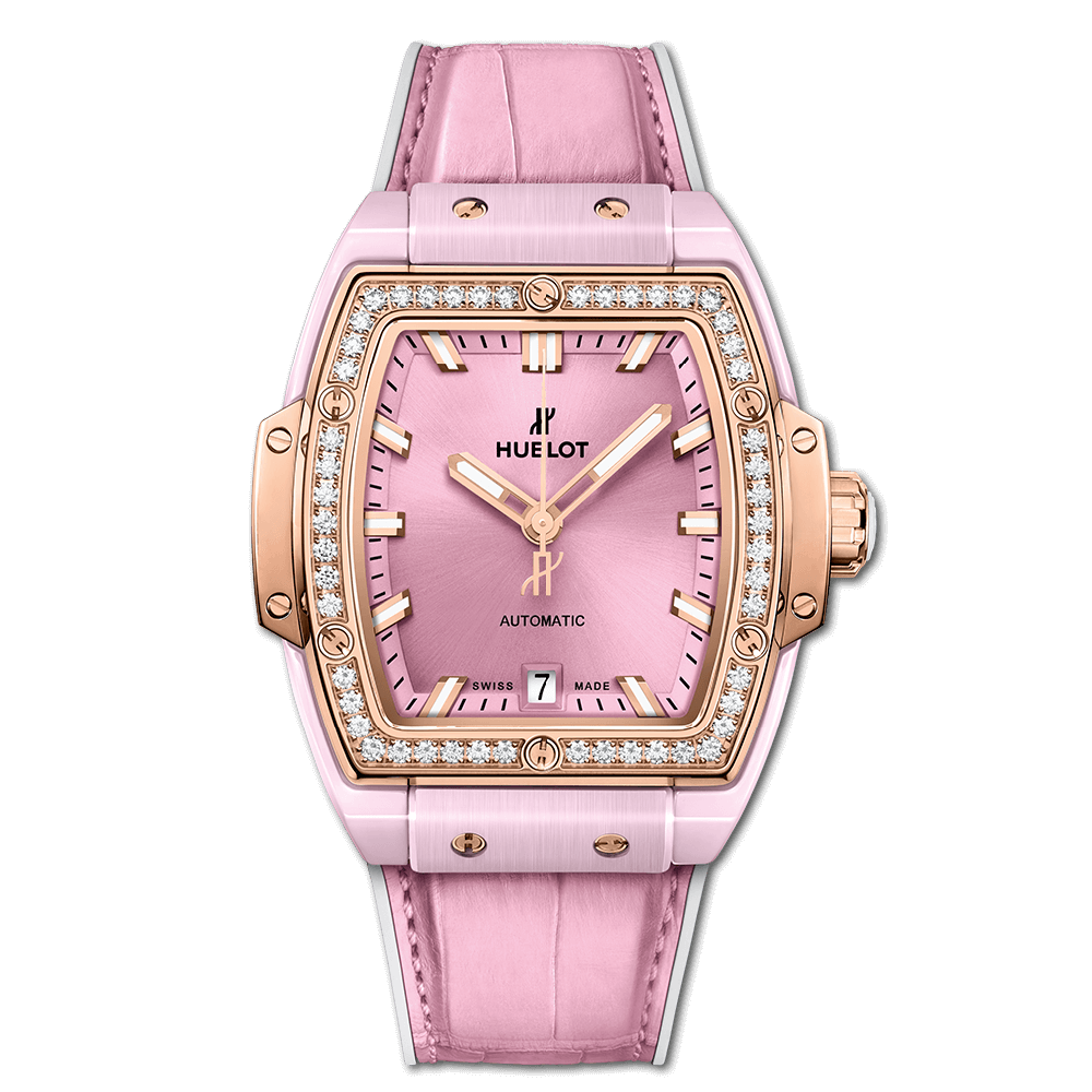 SPIRIT OF BIG BANG PINK CERAMIC KING GOLD DIAMONDS