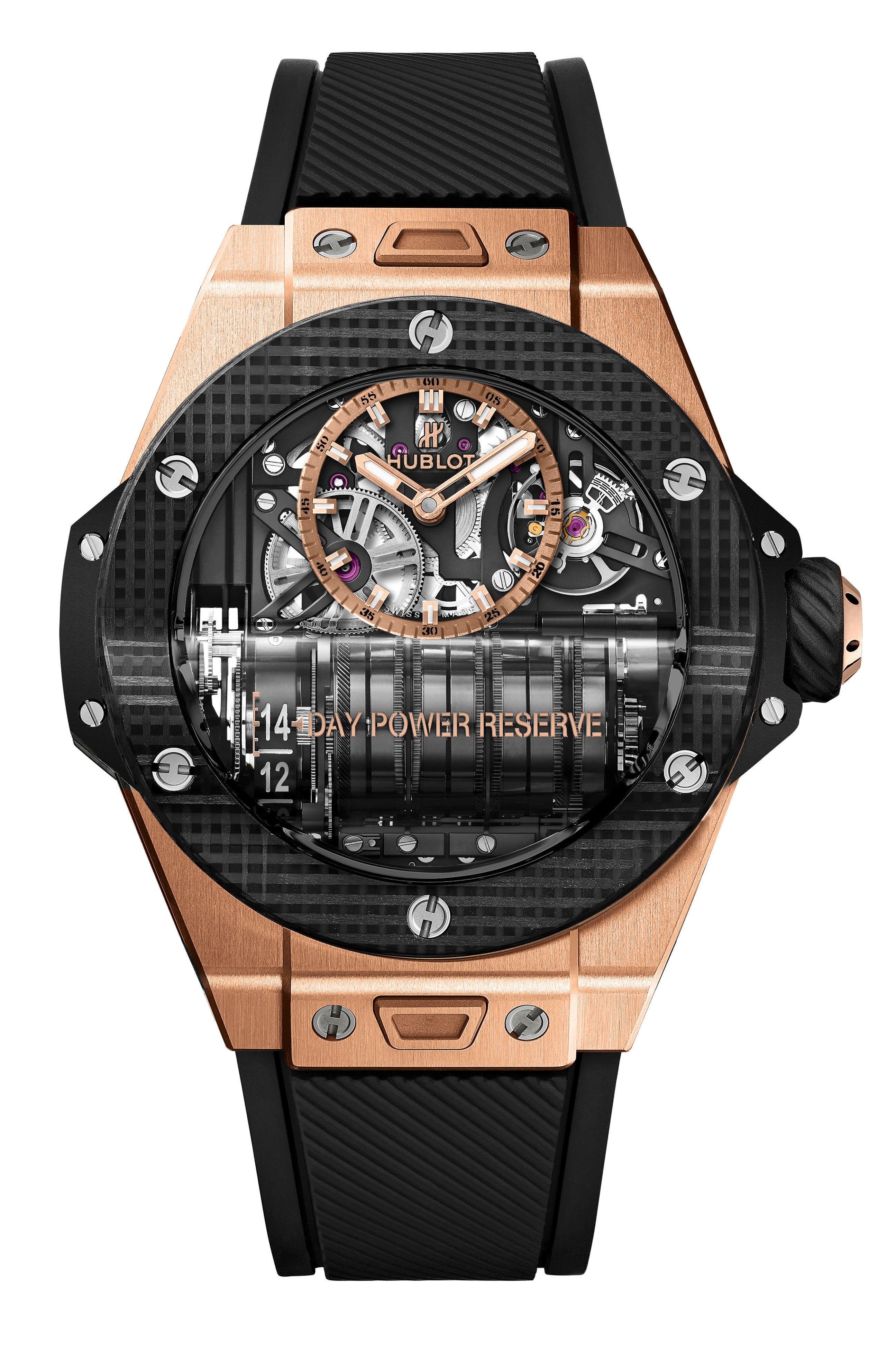 BIG BANG MP-11 POWER RESERVE 14 DAYS <br> KING GOLD 3D CARBON