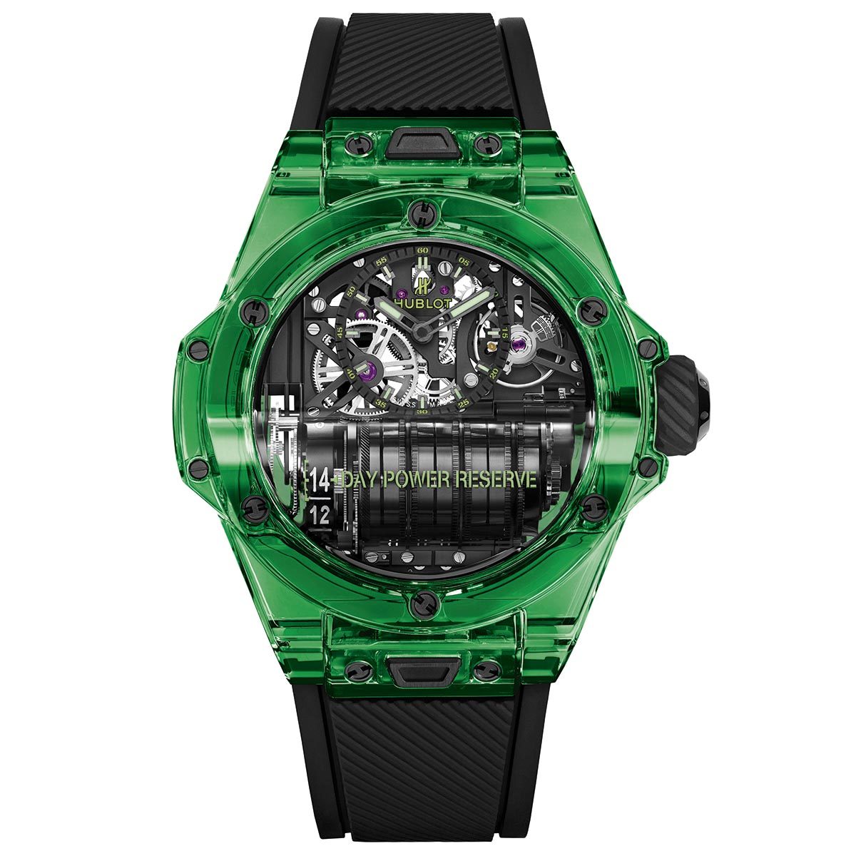 BIG BANG MP-11 POWER RESERVE 14 DAYS GREEN SAXEM