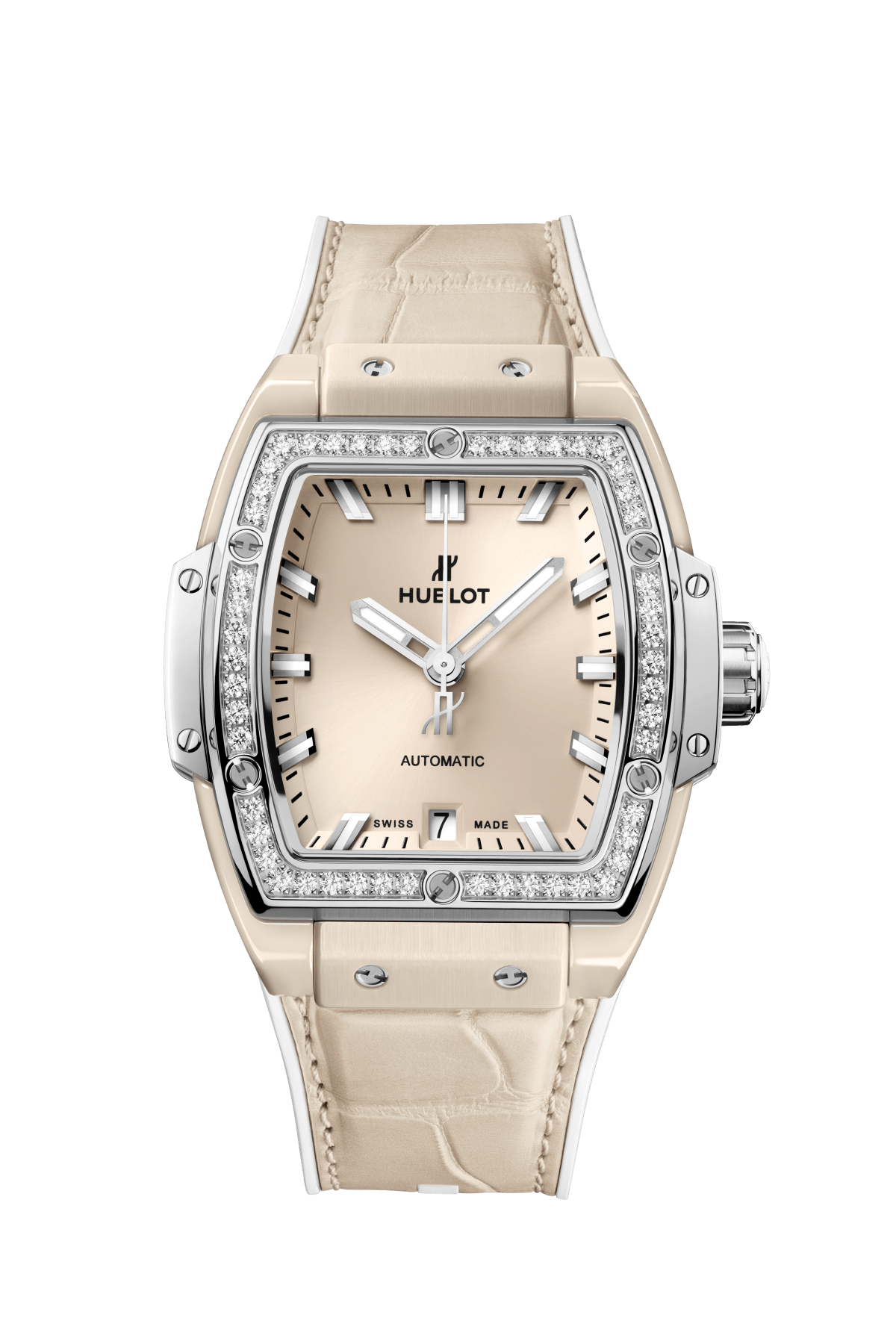 SPIRIT OF BIG BANG BEIGE CERAMIC TITANIUM DIAMONDS